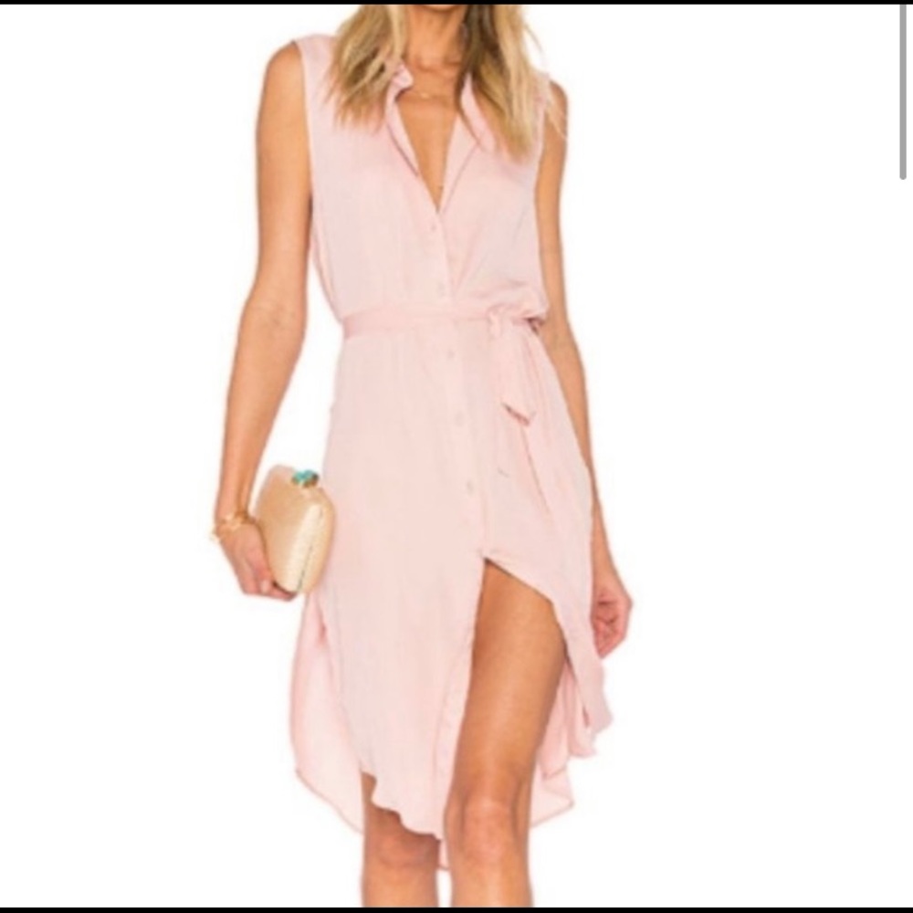 L’Academie  sleeveless shirt dress in pink size S